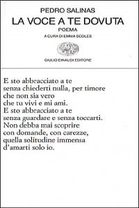 La voce a te dovuta. Testo spagnolo a fronte